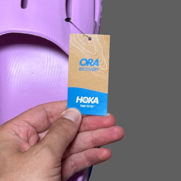 Hoka ORA Recovery Slide 3 Cyclamen Coastal Sky Mens Size 14 NWT - Picture 7 of 8